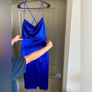 Satin cocktail dress